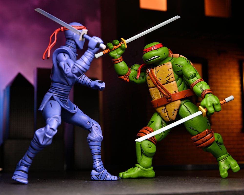 Teenage Mutant Ninja Turtles (Mirage Comics) 4-Pack Action Figures Leonardo, Raphael, Michelangelo, Donatello 18 cm