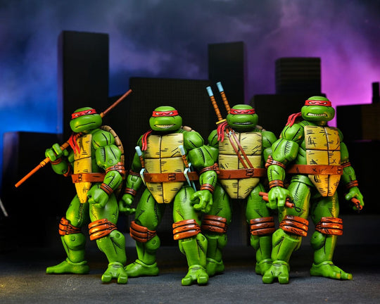 Teenage Mutant Ninja Turtles (Mirage Comics) 4-Pack Action Figures Leonardo, Raphael, Michelangelo, Donatello 18 cm