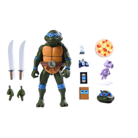 Teenage Mutant Ninja Turtles (1987 Cartoon) Action Figure Ultimate Leonardo (VHS) 18 cm