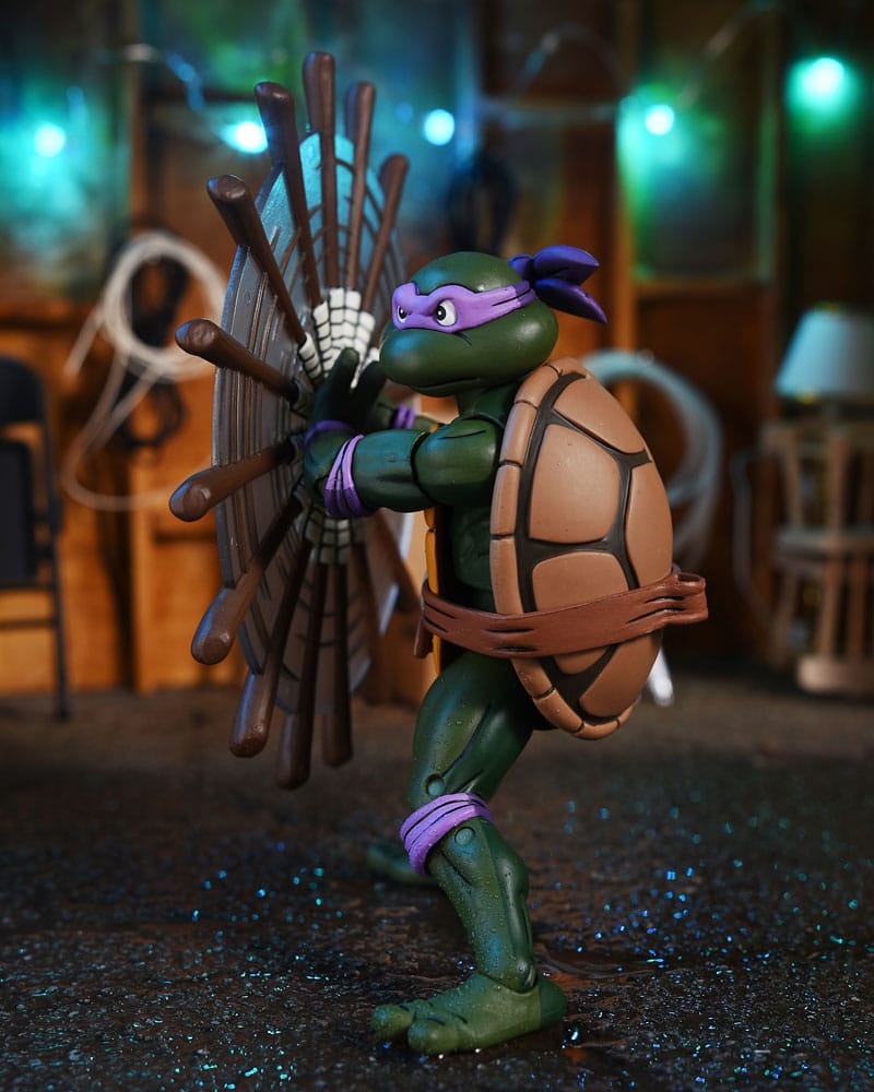 Teenage Mutant Ninja Turtles (1987 Cartoon) Action Figure Ultimate Donatello (VHS) 18 cm