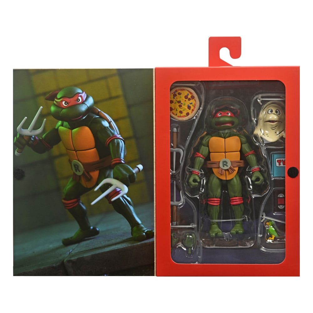 Teenage Mutant Ninja Turtles (1987 Cartoon) Action Figure Ultimate Raphael (VHS) 18 cm