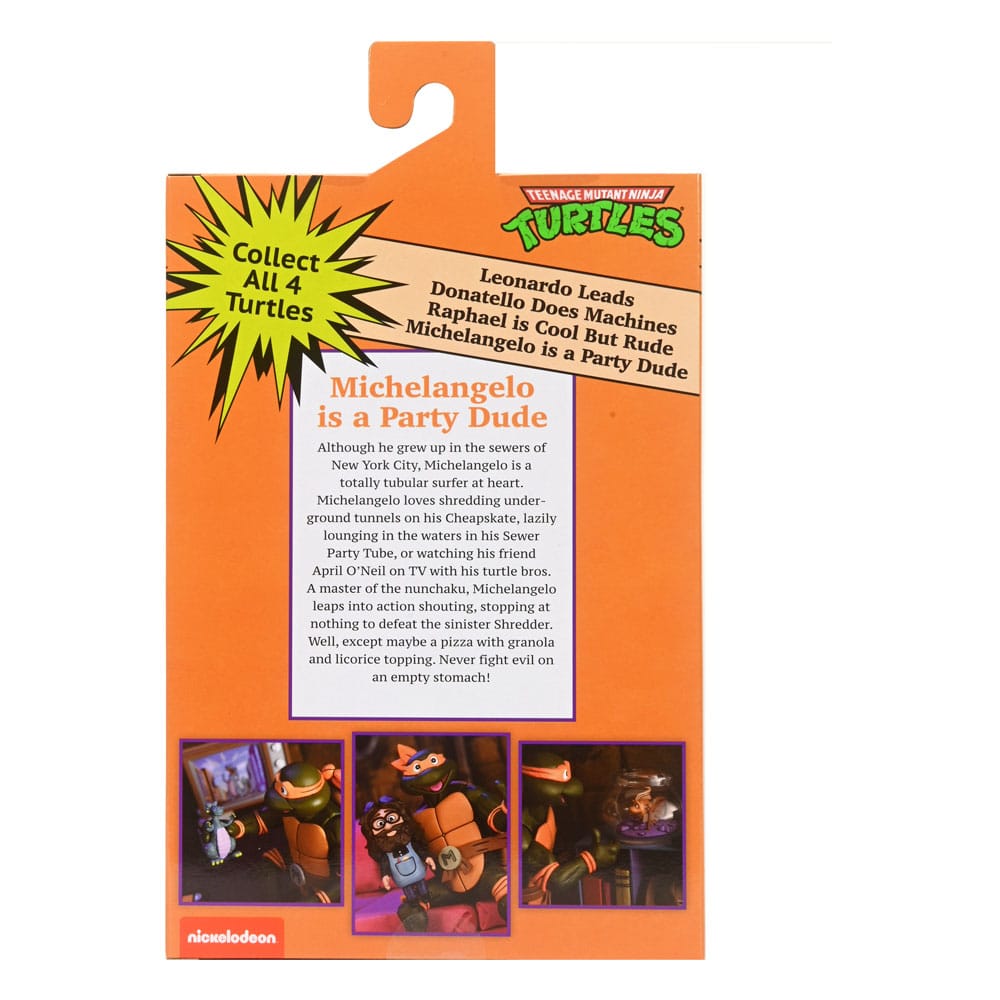 Teenage Mutant Ninja Turtles (1987 Cartoon) Action Figure Ultimate Michelangelo (VHS) 18 cm