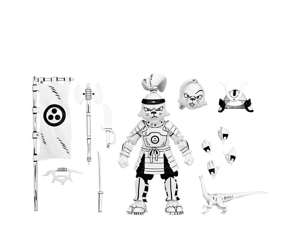 Usagi Yojimbo Action Figure Samurai Usagi Yojimbo (Black & White) 18 cm