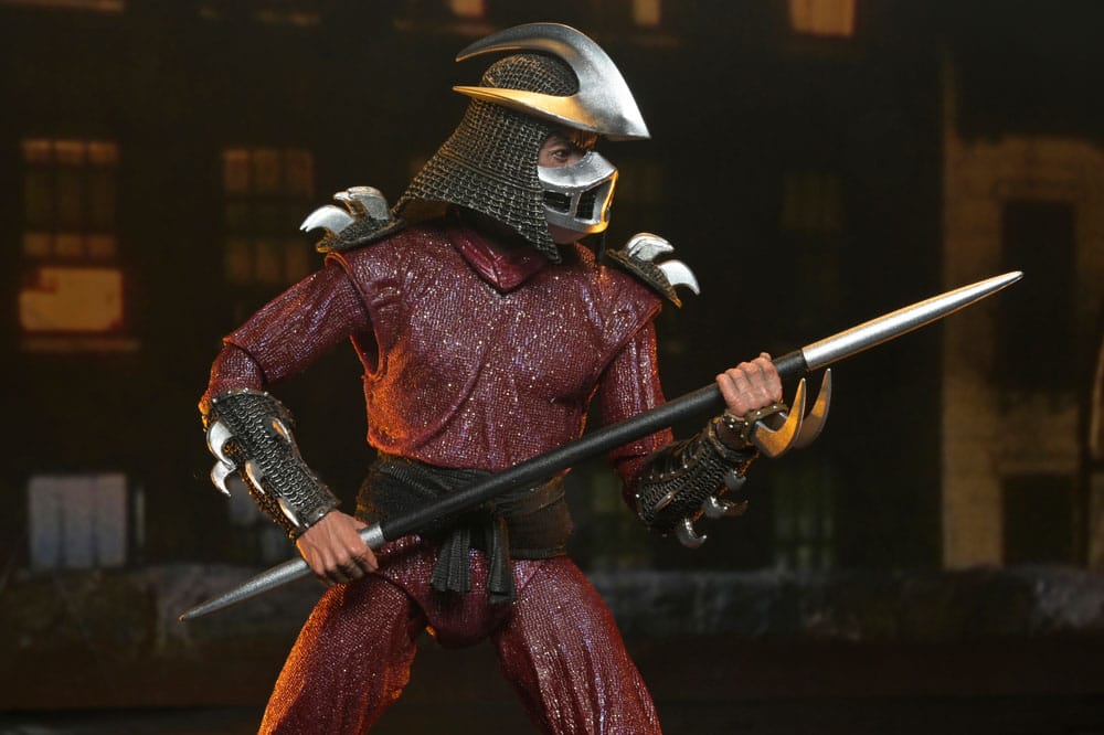 Teenage Mutant Ninja Turtles (1990 Movie) Action Figure Roof Top Battle Shredder vs Leo 18 cm