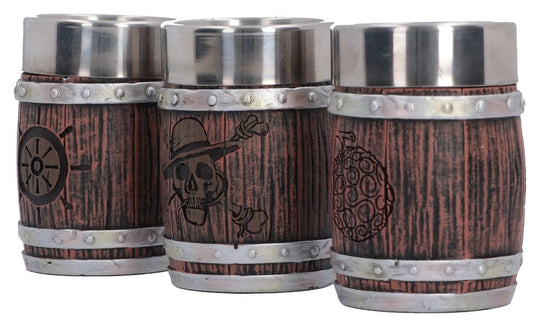 One Piece Shot Glass Set Barrel 8 cm