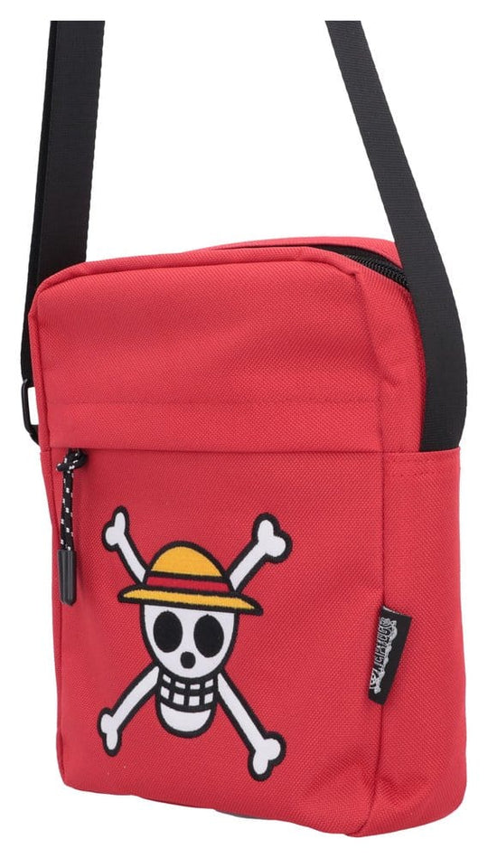 One Piece Crossbody Bag Luffy Jolly Roger (Red) 23 cm