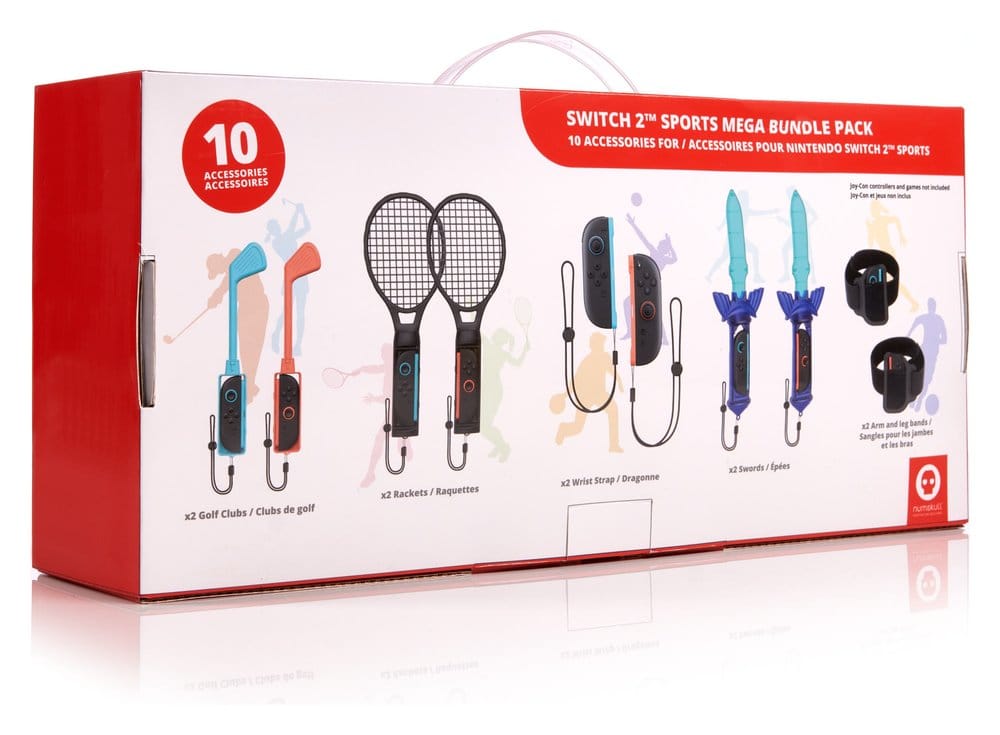 Nintendo Switch 2 Accessory Set Sports Pack 10-in-1