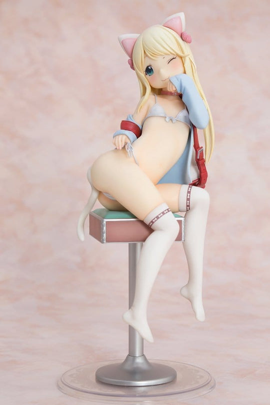 Hatsukoi Ribbon PVC Figure 1/6 Yuu White cat Ver. 25 cm