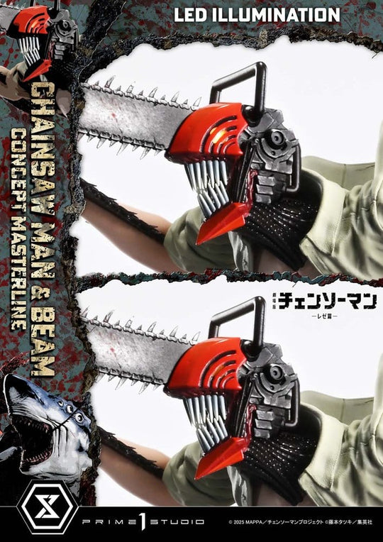 Chainsaw Man Concept Masterline Series Statue 1/6 Chainsaw Man & Beam 73 cm