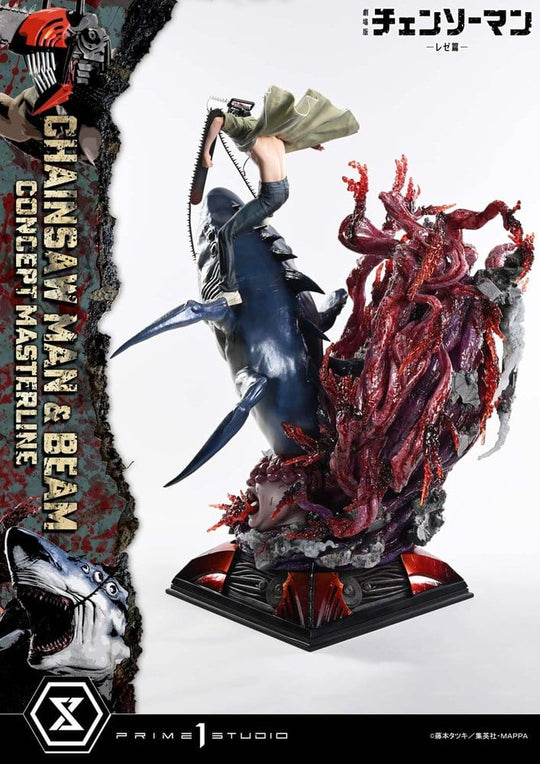 Chainsaw Man Concept Masterline Series Statue 1/6 Chainsaw Man & Beam 73 cm
