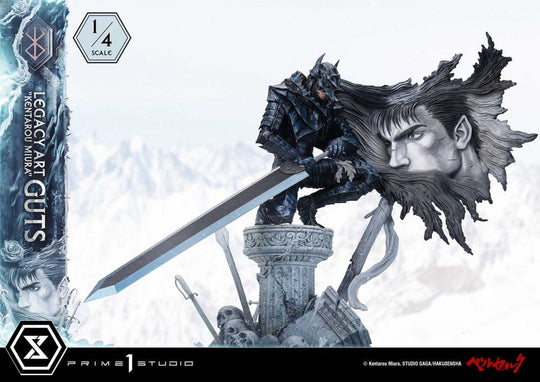 Berserk Legacy Art "Kentarou Miura" Statue 1/4 Guts Bonus Version 74 cm