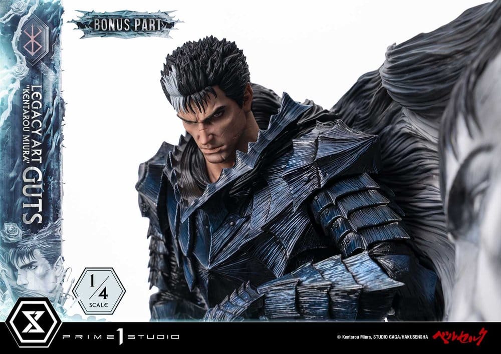 Berserk Legacy Art "Kentarou Miura" Statue 1/4 Guts Bonus Version 74 cm