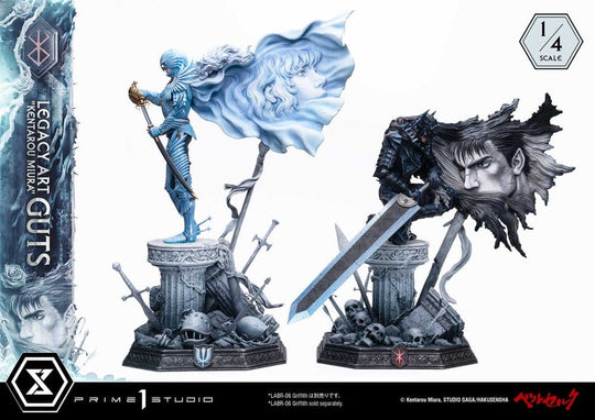 Berserk Legacy Art "Kentarou Miura" Statue 1/4 Guts Bonus Version 74 cm