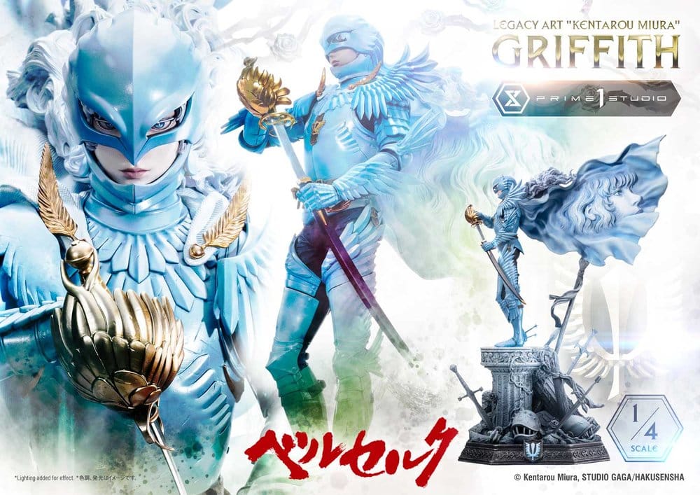 Berserk Legacy Art "Kentarou Miura" Statue 1/4 Griffith Bonus Version 93 cm