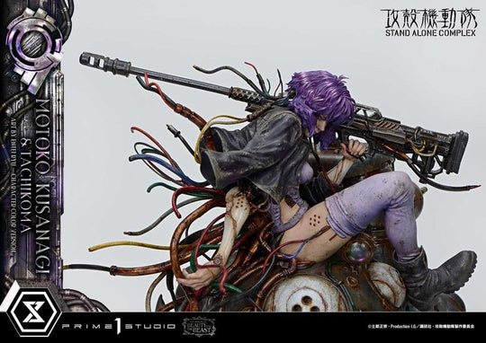 Ghost in the Shell Stand Alone Complex The Legend of Beauty and the Beast Statue 1/4 Motoko Kusanagi & Tachikoma Character color Art by Entei Ryu 53 cm