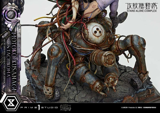 Ghost in the Shell Stand Alone Complex The Legend of Beauty and the Beast Statue 1/4 Motoko Kusanagi & Tachikoma Character color Art by Entei Ryu Bonus Version 53 cm
