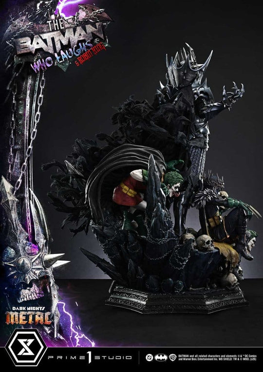 DC Comics Museum Masterline Statue 1/3 Dark Nights: Death Metal The Batman Who Laughs & Robin King DX Bonus 85 cm