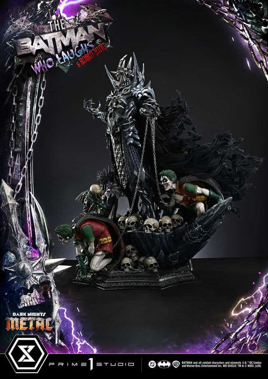 DC Comics Museum Masterline Statue 1/3 Dark Nights: Death Metal The Batman Who Laughs & Robin King DX Bonus 85 cm
