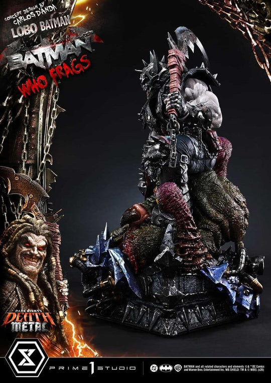 Dark Nights: Death Metal Museum Masterline Statue 1/3 Lobo Batman: Batman Who Frags Deluxe Version 81 cm