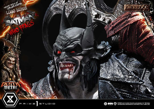 Dark Nights: Death Metal Museum Masterline Statue 1/3 Lobo Batman: Batman Who Frags Deluxe Bonus Version 81 cm