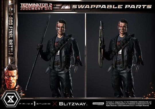 Terminator 2 Museum Masterline Series Statue 1/3 T-800 Final Battle Regular Version 75 cm
