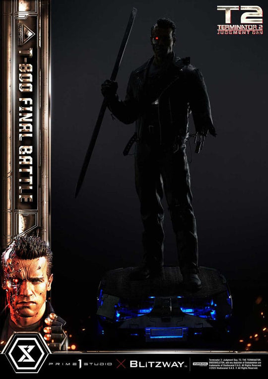 Terminator 2 Museum Masterline Series Statue 1/3 T-800 Final Battle Regular Version 75 cm