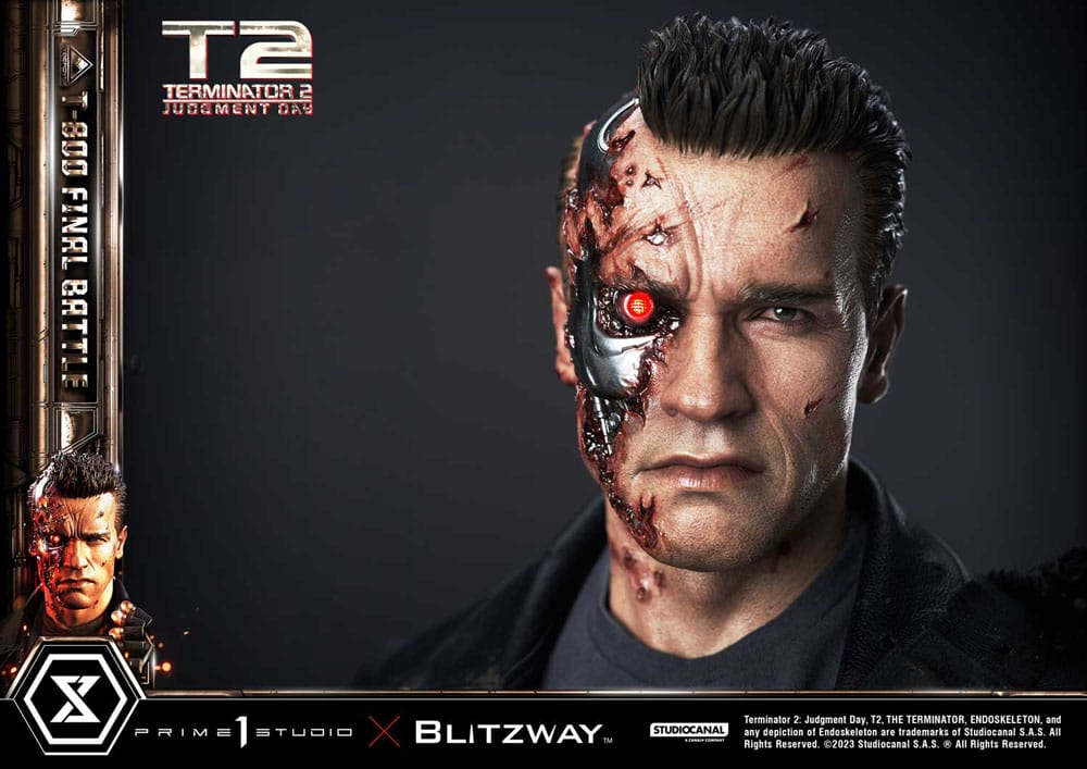 Terminator 2 Museum Masterline Series Statue 1/3 T-800 Final Battle Regular Version 75 cm