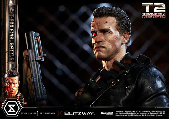 Terminator 2 Museum Masterline Series Statue 1/3 T-800 Final Battle Regular Version 75 cm