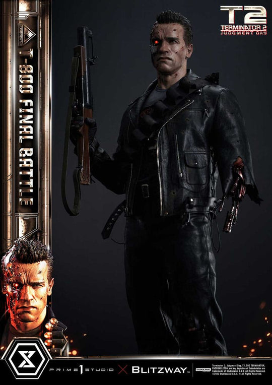 Terminator 2 Museum Masterline Series Statue 1/3 T-800 Final Battle Regular Version 75 cm