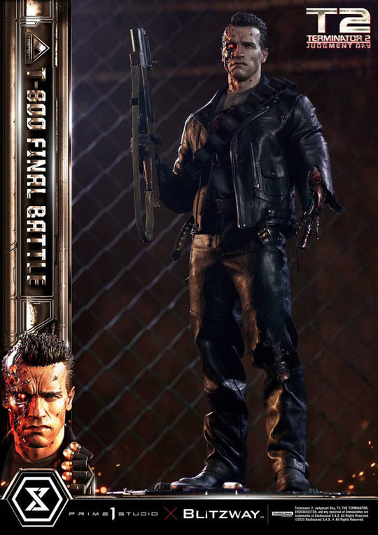 Terminator 2 Museum Masterline Series Statue 1/3 T-800 Final Battle Regular Version 75 cm