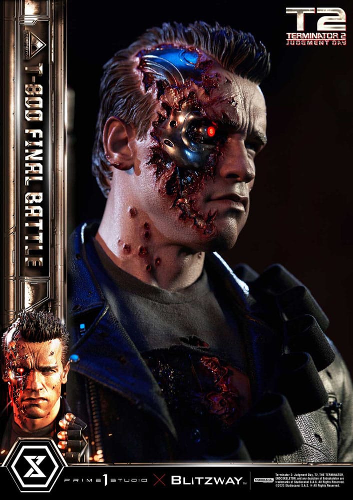 Terminator 2 Museum Masterline Series Statue 1/3 T-800 Final Battle Regular Version 75 cm