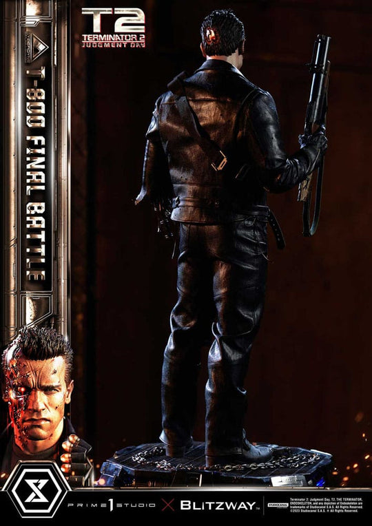 Terminator 2 Museum Masterline Series Statue 1/3 T-800 Final Battle Regular Version 75 cm