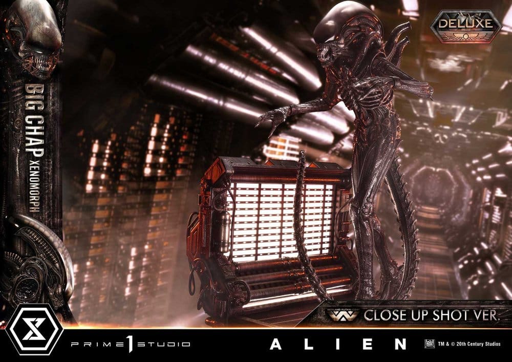 Alien (Film) Museum Masterline XL Statue 1/3 Big Chap Xenomorph Close Up Shot Ver. Deluxe Version 100 cm