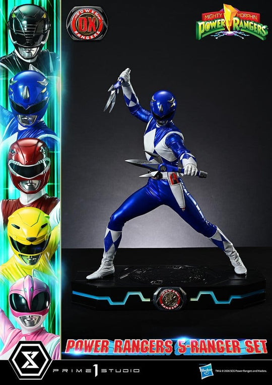 Mighty Morphin Power Rangers Premium Masterline Set of 5 Statues 1/4 Deluxe Bonus Version 62 cm
