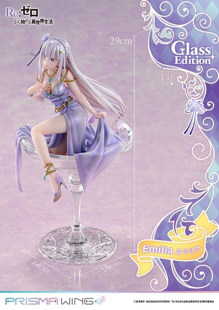 Re:Zero Prisma Wing Statue 1/7 Emilia Glass Edition 29 cm