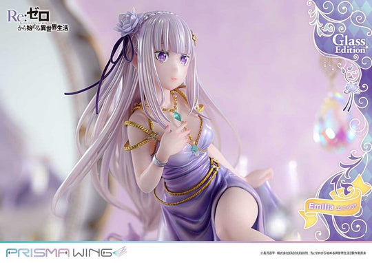 Re:Zero Prisma Wing Statue 1/7 Emilia Glass Edition 29 cm