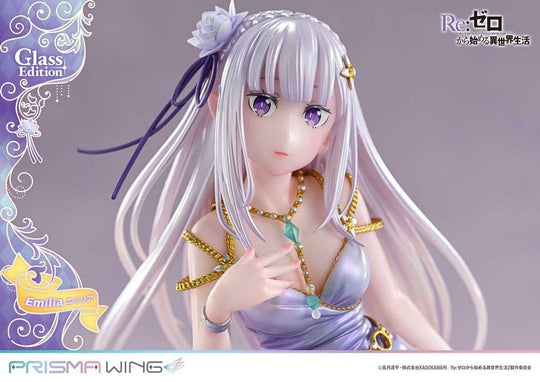 Re:Zero Prisma Wing Statue 1/7 Emilia Glass Edition 29 cm