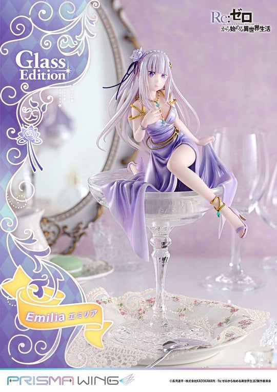 Re:Zero Prisma Wing Statue 1/7 Emilia Glass Edition 29 cm