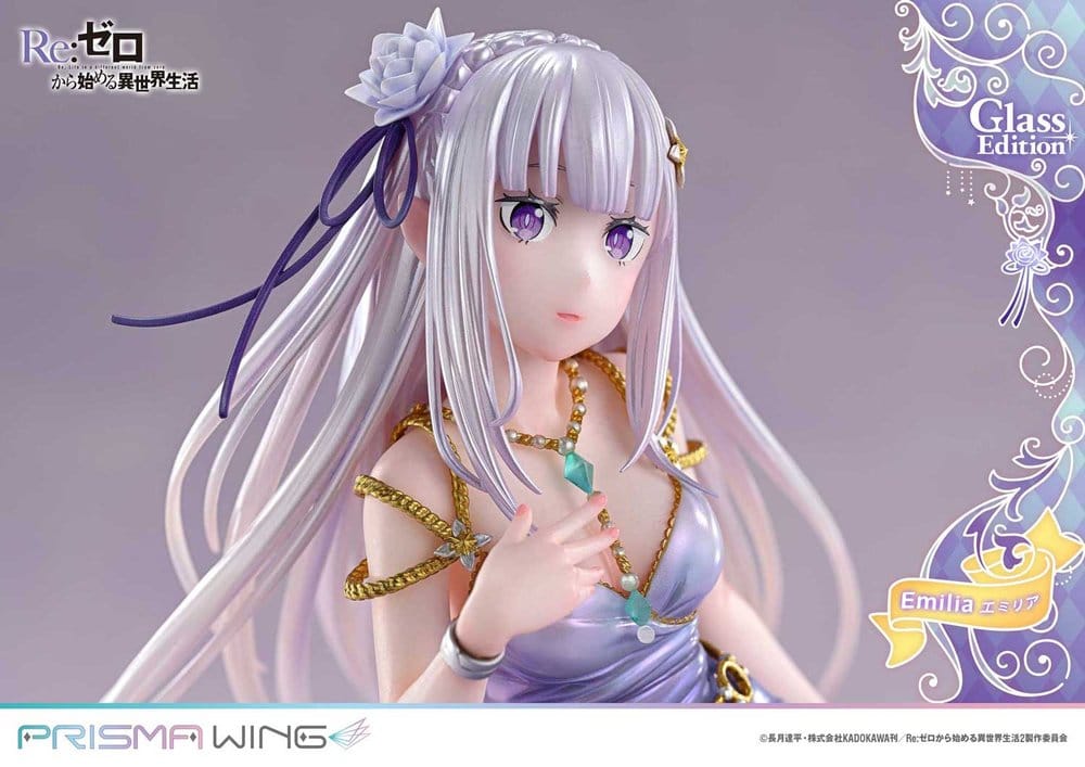 Re:Zero Prisma Wing Statue 1/7 Emilia Glass Edition 29 cm