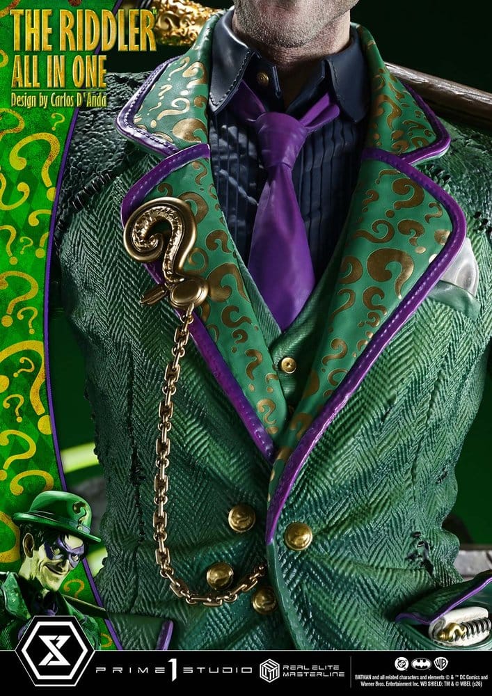 DC Comics Real Elite Masterline Series Statue 1/3 The Riddler All In One (Design by Carlos D'Anda) 74 cm