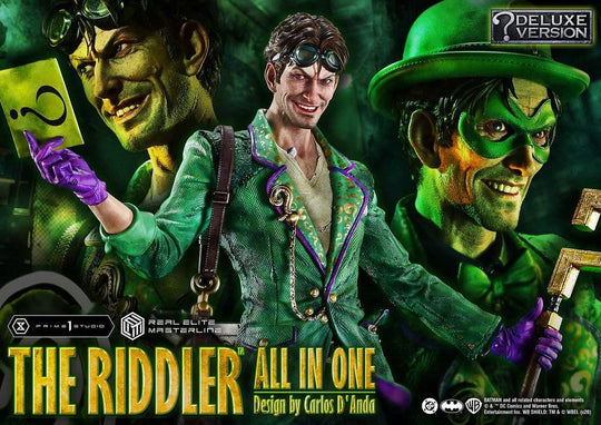 DC Comics Real Elite Masterline Series Statue 1/3 The Riddler All In One (Design by Carlos D'Anda) Deluxe Version 74 cm
