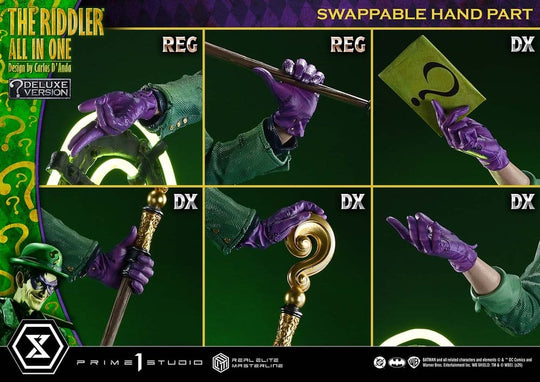 DC Comics Real Elite Masterline Series Statue 1/3 The Riddler All In One (Design by Carlos D'Anda) Deluxe Version 74 cm