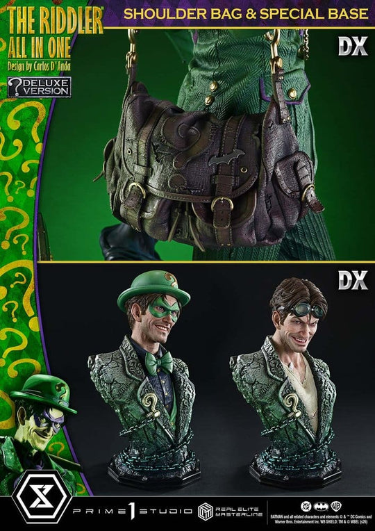 DC Comics Real Elite Masterline Series Statue 1/3 The Riddler All In One (Design by Carlos D'Anda) Deluxe Version 74 cm