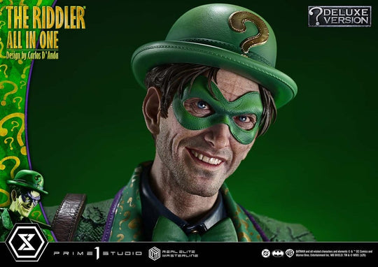 DC Comics Real Elite Masterline Series Statue 1/3 The Riddler All In One (Design by Carlos D'Anda) Deluxe Version 74 cm