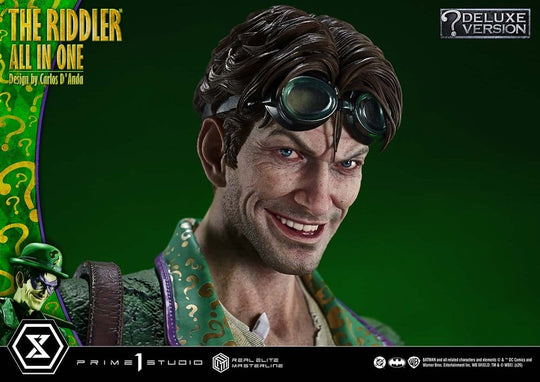 DC Comics Real Elite Masterline Series Statue 1/3 The Riddler All In One (Design by Carlos D'Anda) Deluxe Version 74 cm