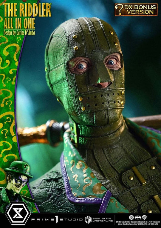 DC Comics Real Elite Masterline Series Statue 1/3 The Riddler All In One (Design by Carlos D'Anda) DX Bonus Version 74 cm