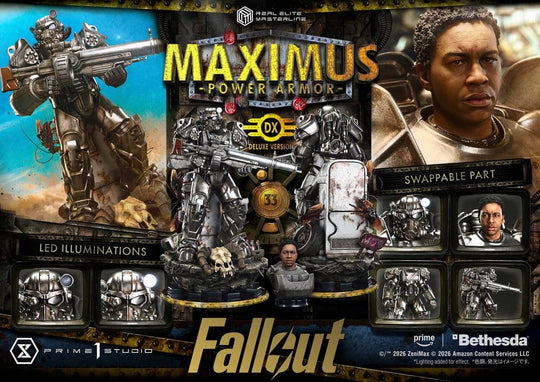 Fallout Real Elite Masterline Statue 1/4 Maximus Power Armor Deluxe Version 67 cm