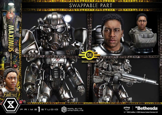 Fallout Real Elite Masterline Statue 1/4 Maximus Power Armor DX Bonus Version 67 cm