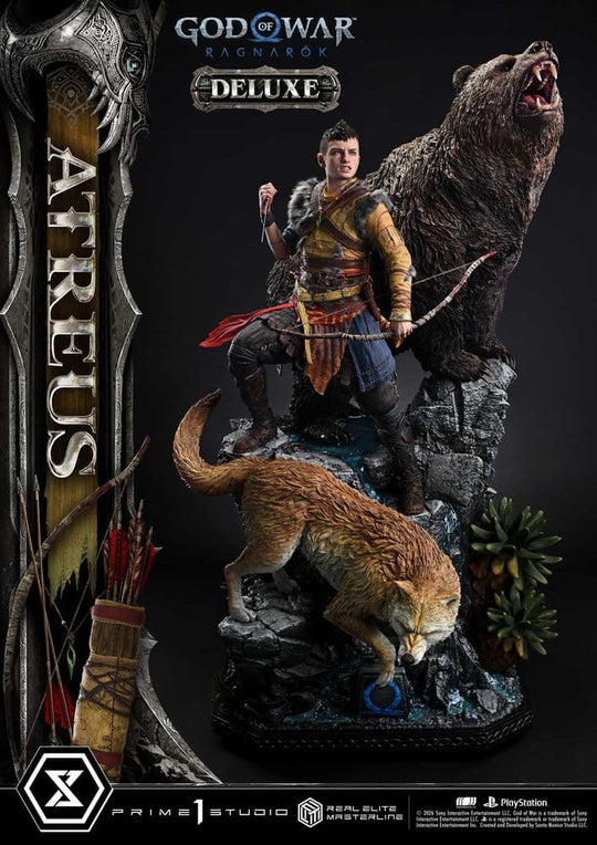 God of War: Ragnarok Real Elite Masterline Statue 1/3 Atreus DX Bonus Version 96 cm
