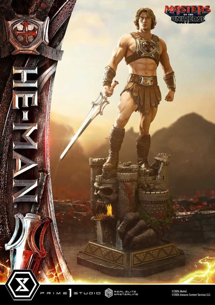 Masters of the Universe (2026 Film) Real Elite Masterline Series Statue 1/3 He-Man Deluxe Version 117 cm